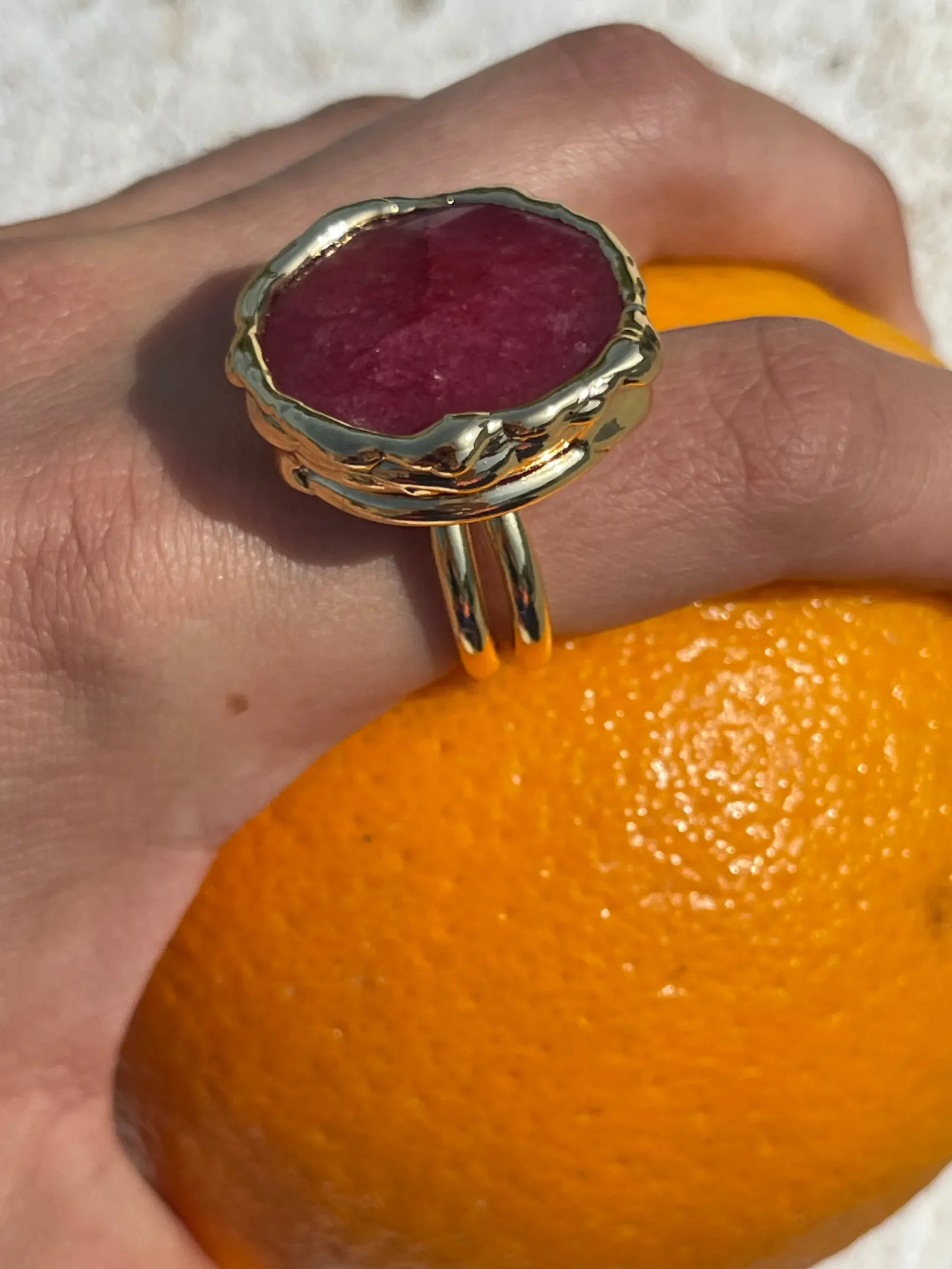 Susmie's Amor de noche Ring< Stone | Golden
