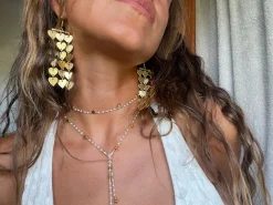 Susmie's Arena Hearts Necklace< Golden