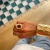 Susmie's ¡Ay Mamá! -Pink Ring< Stone