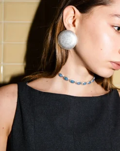 Susmie's Carol Washed Silver Earrings< Silver