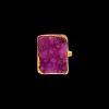 Susmie's Earth Pink Ring< Golden | Stone