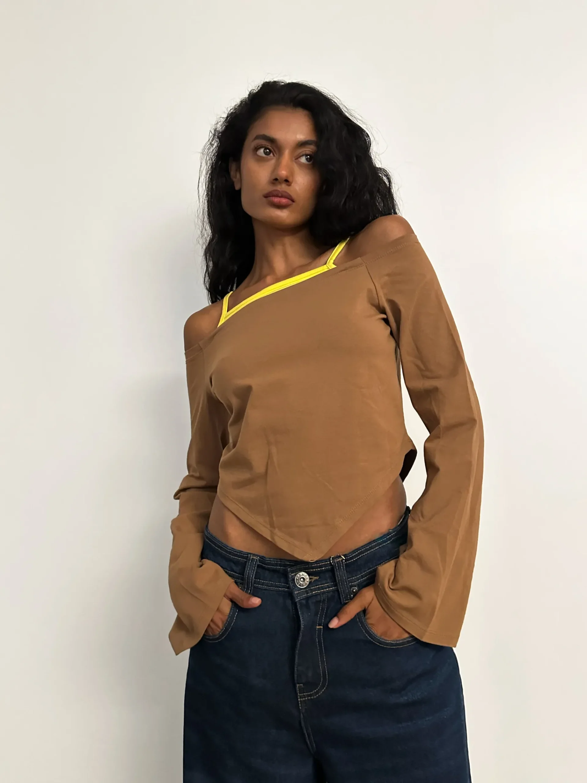 Susmie's Lifetime Rodeo Brown&Yellow T-Shirt< Tops