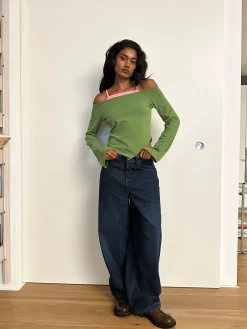 Susmie's Lifetime Rodeo Green&Pink Shirt< Tops
