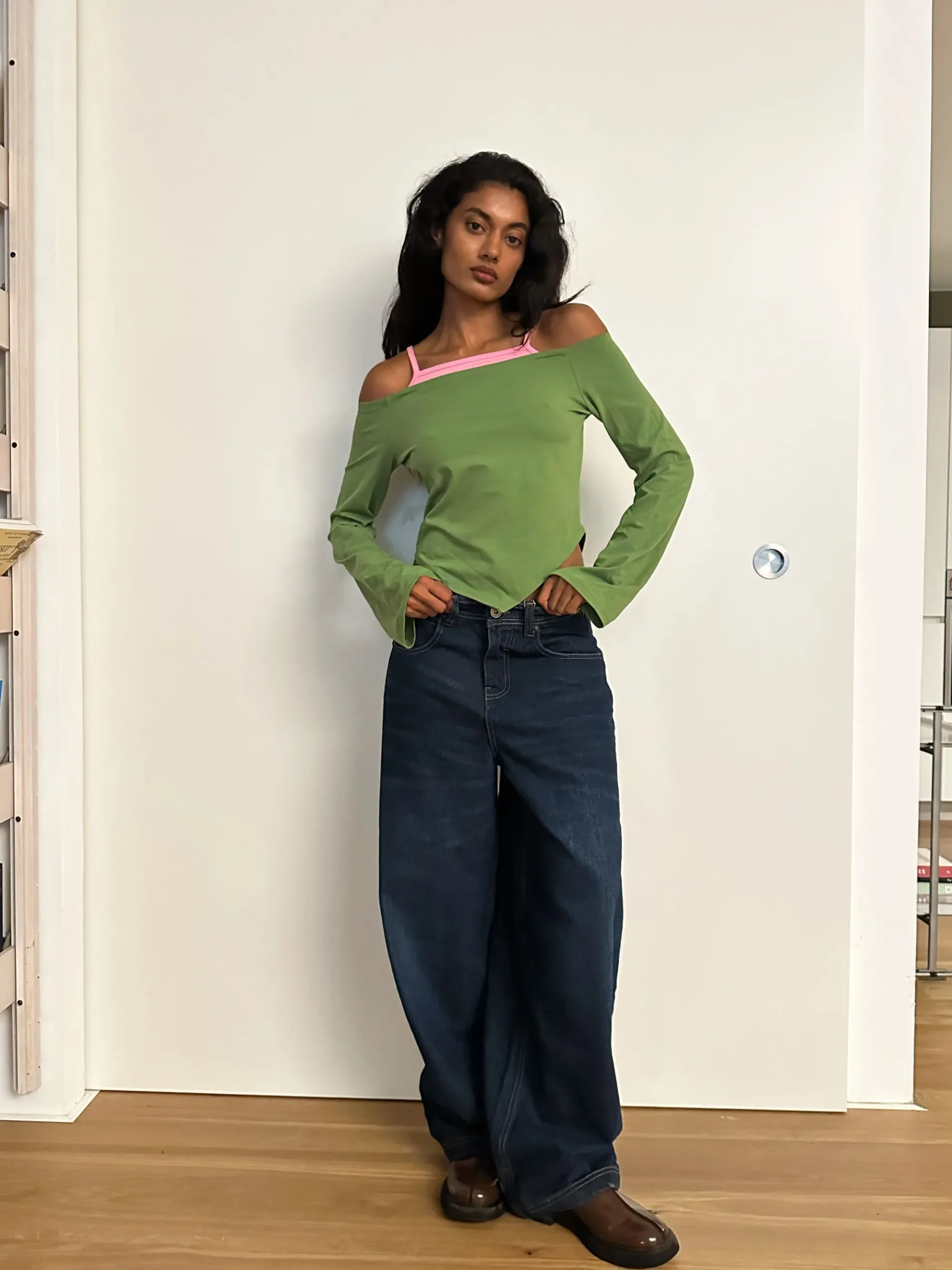 Susmie's Lifetime Rodeo Green&Pink Shirt< Tops