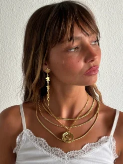 Susmie's Lucky Star Earrings< Golden