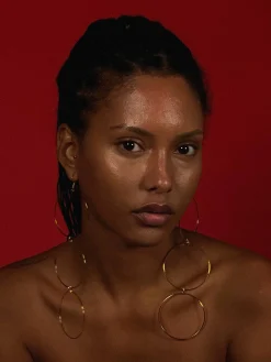 Susmie's Maxi Leo earrings< Golden