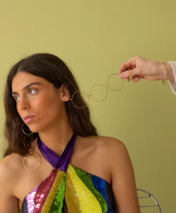 Susmie's Maxi Leo earrings< Golden