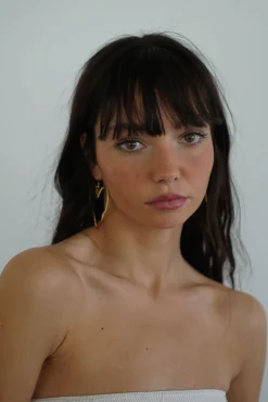 Susmie's Melted Heart Earrings< Golden