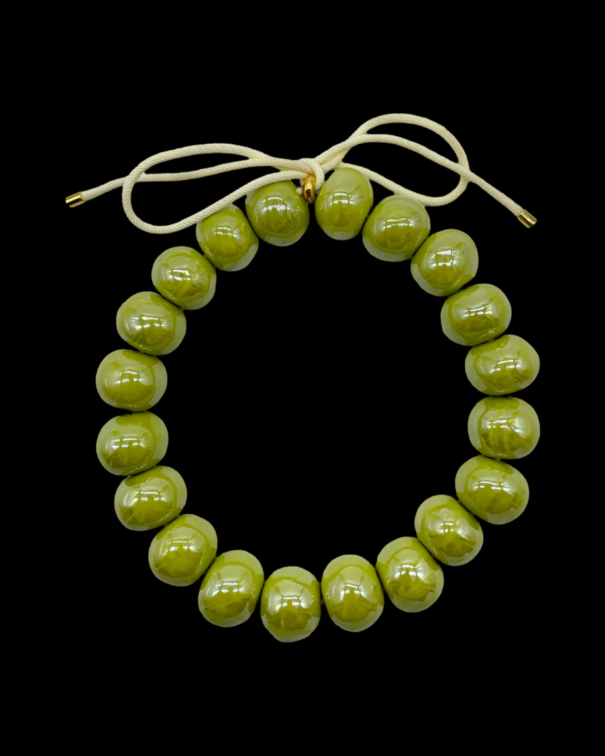 Susmie's Menina Green Necklace< Stone