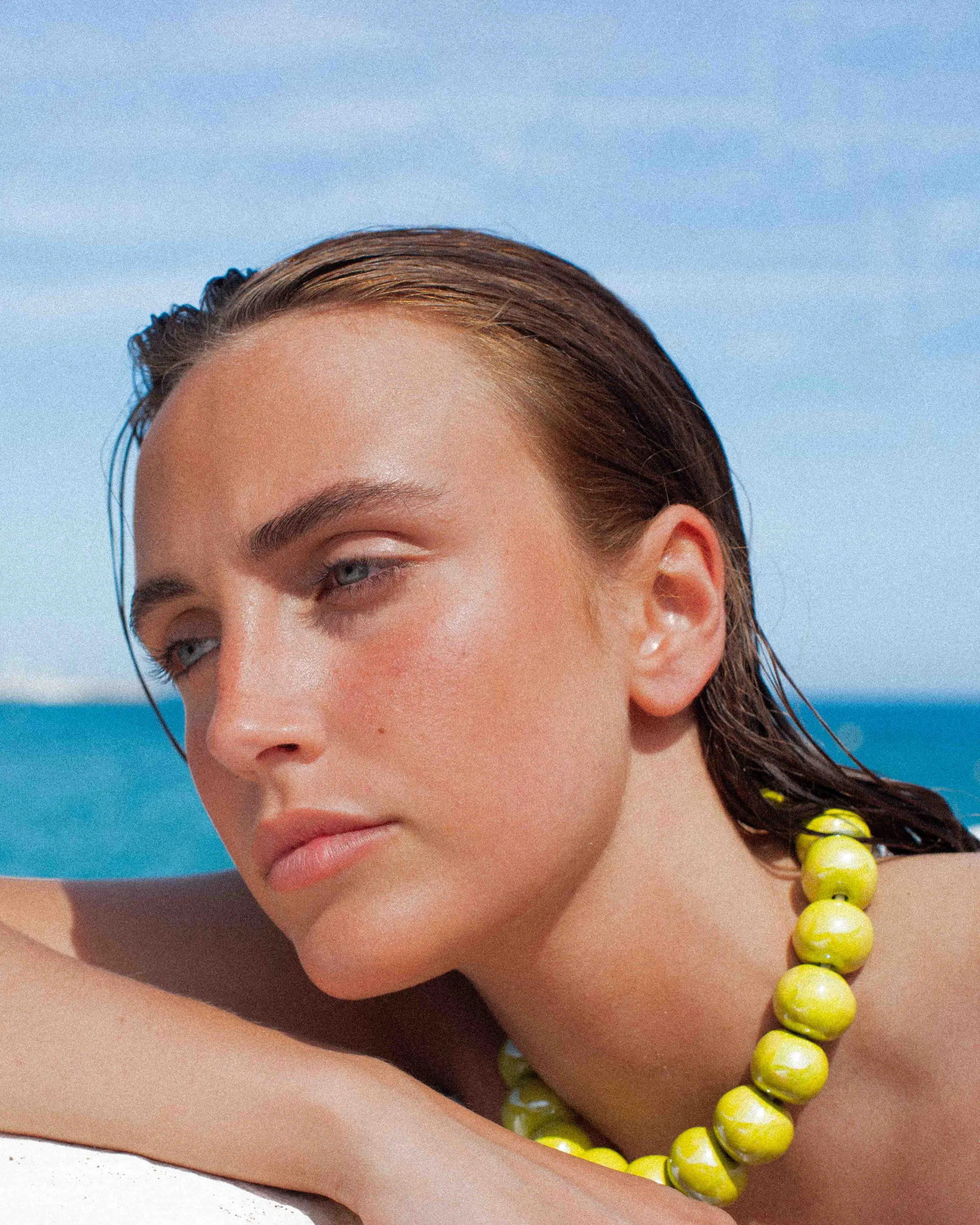 Susmie's Menina Green Necklace< Stone