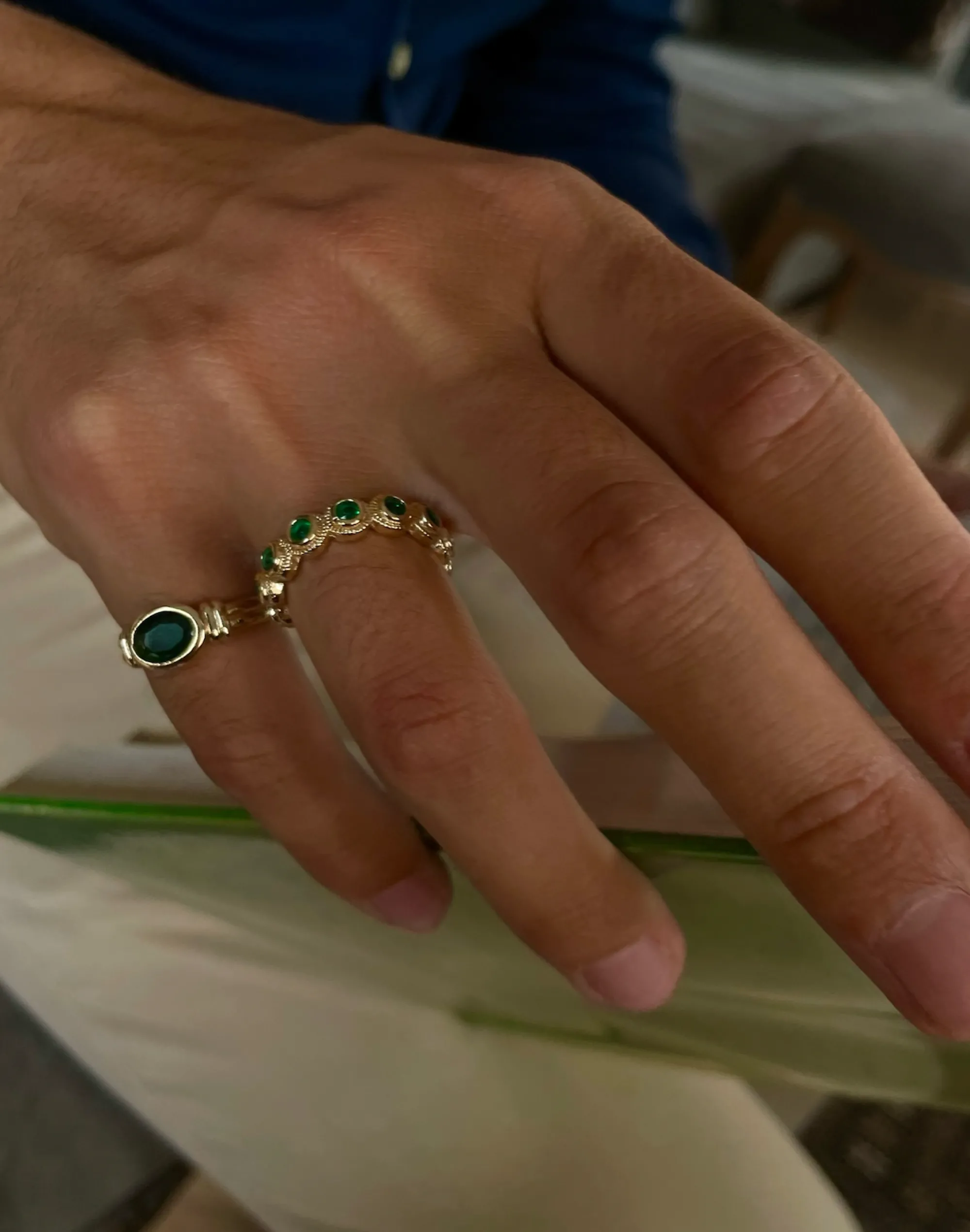 Susmie's Midnight Aurora Ring< Stone | Golden