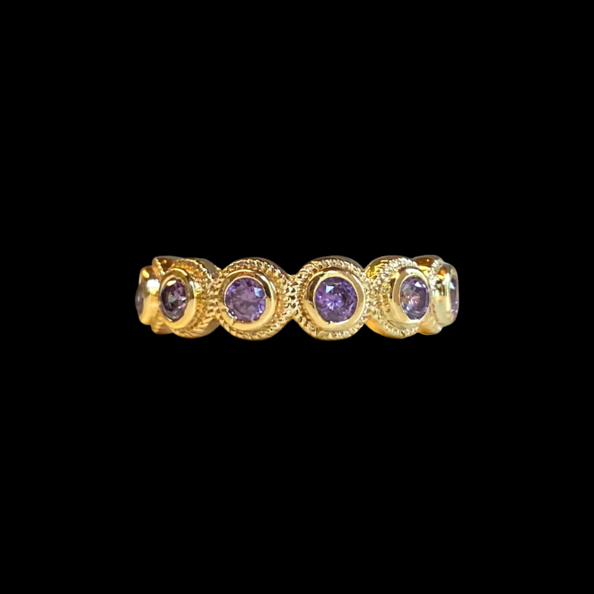 Susmie's NOMEOLVIDES Amatista Ring< Stone | Golden