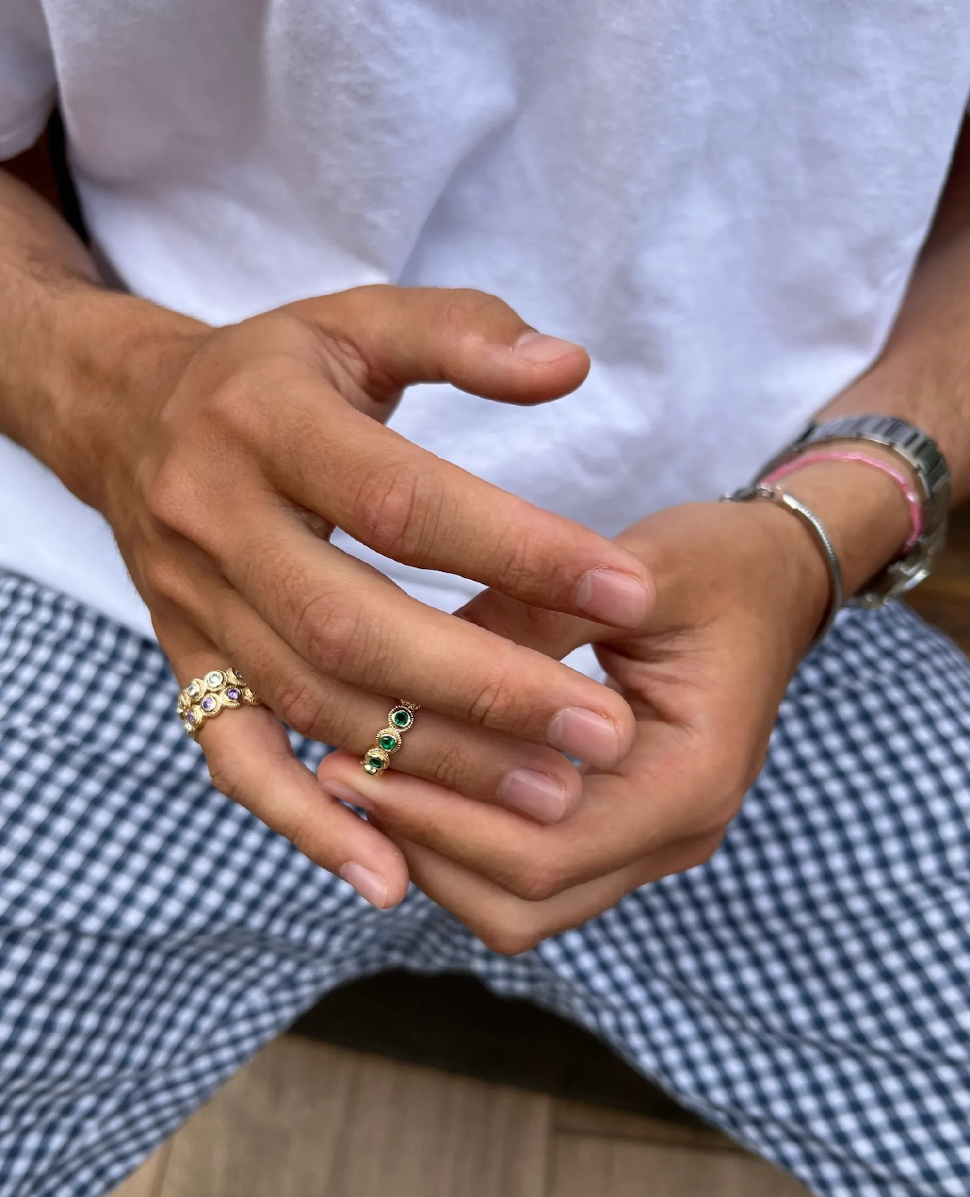 Susmie's NOMEOLVIDES Esmeralda Ring< Stone | Golden