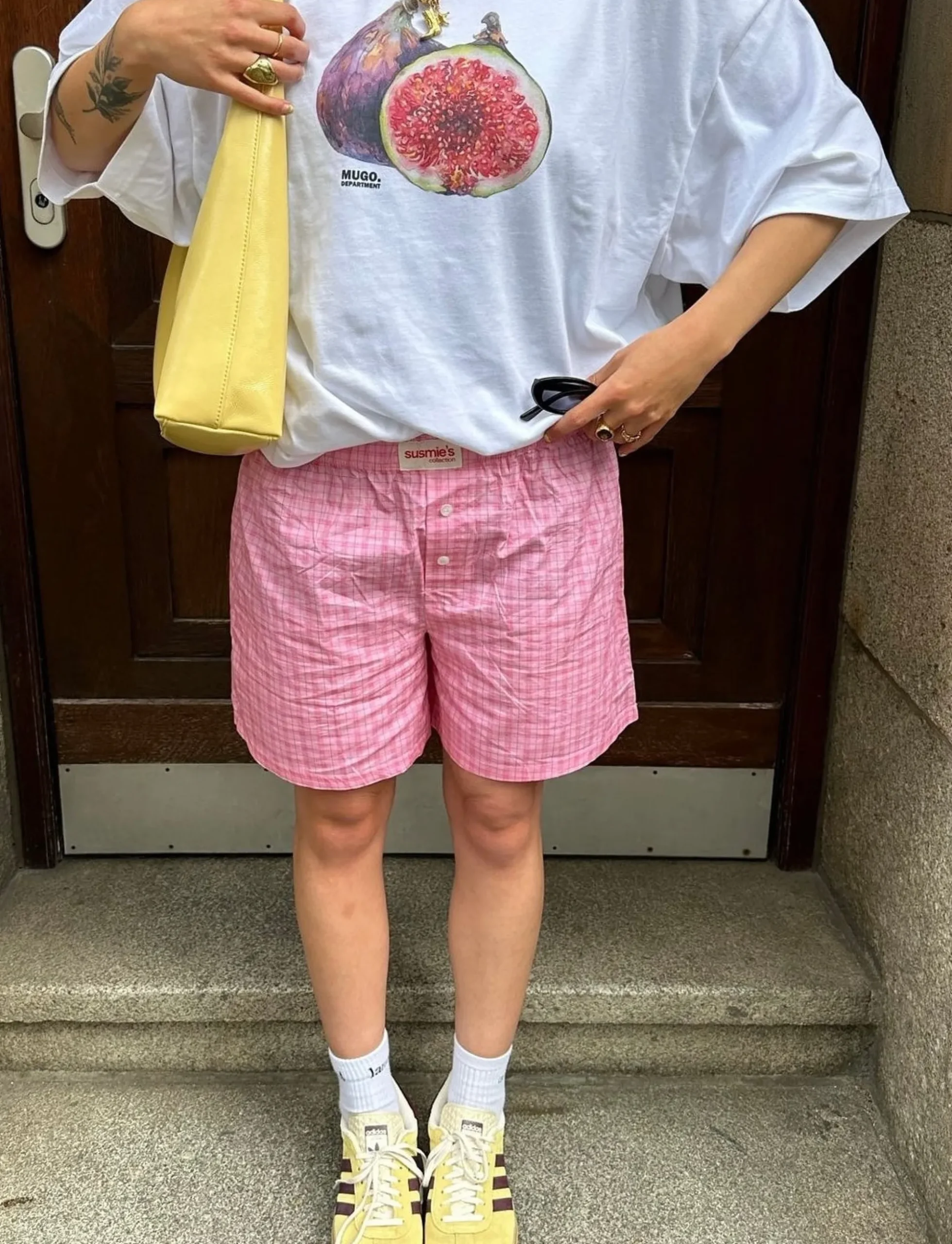 Susmie's Not from my Boyfriend Shorts Pink< Pants