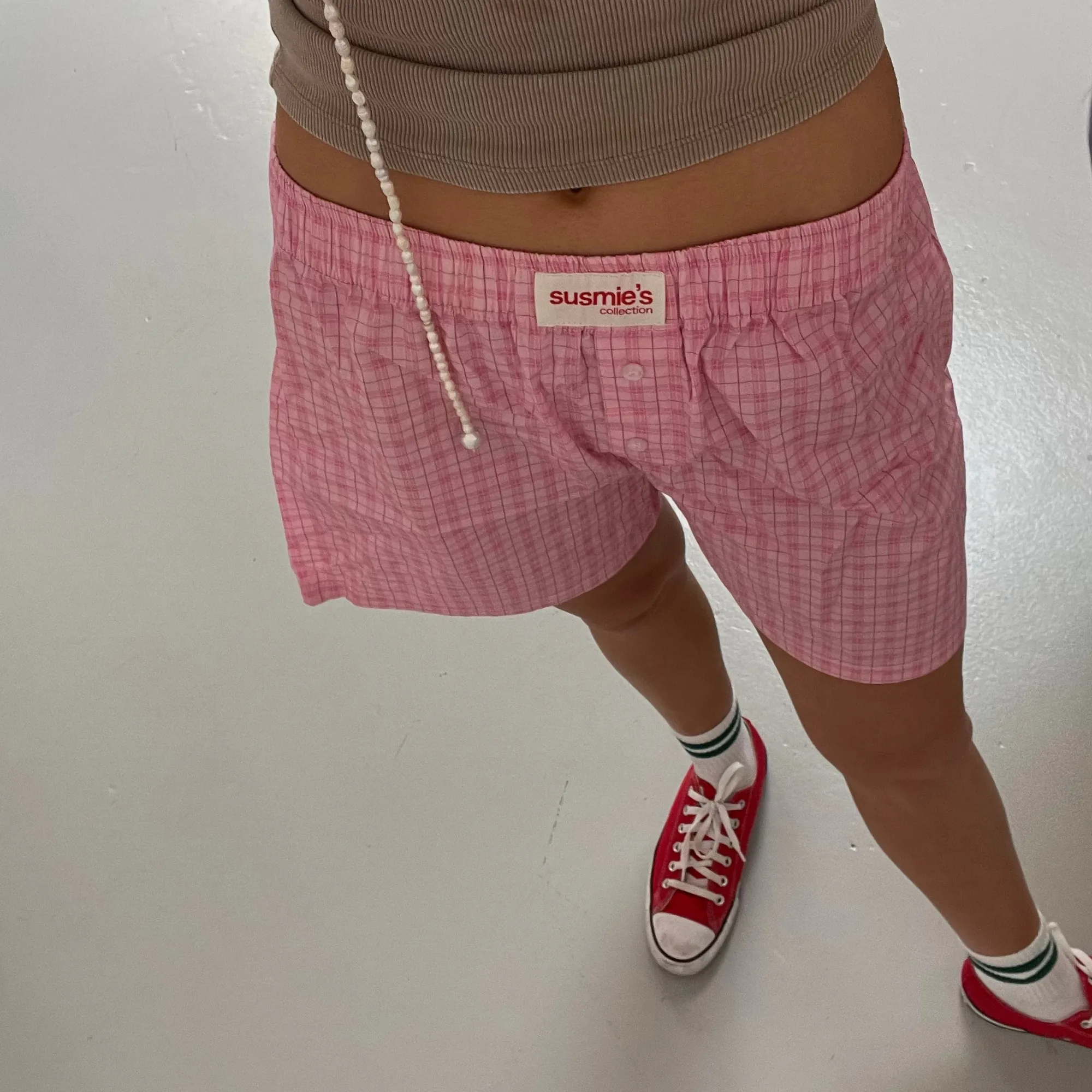Susmie's Not from my Boyfriend Shorts Pink< Pants
