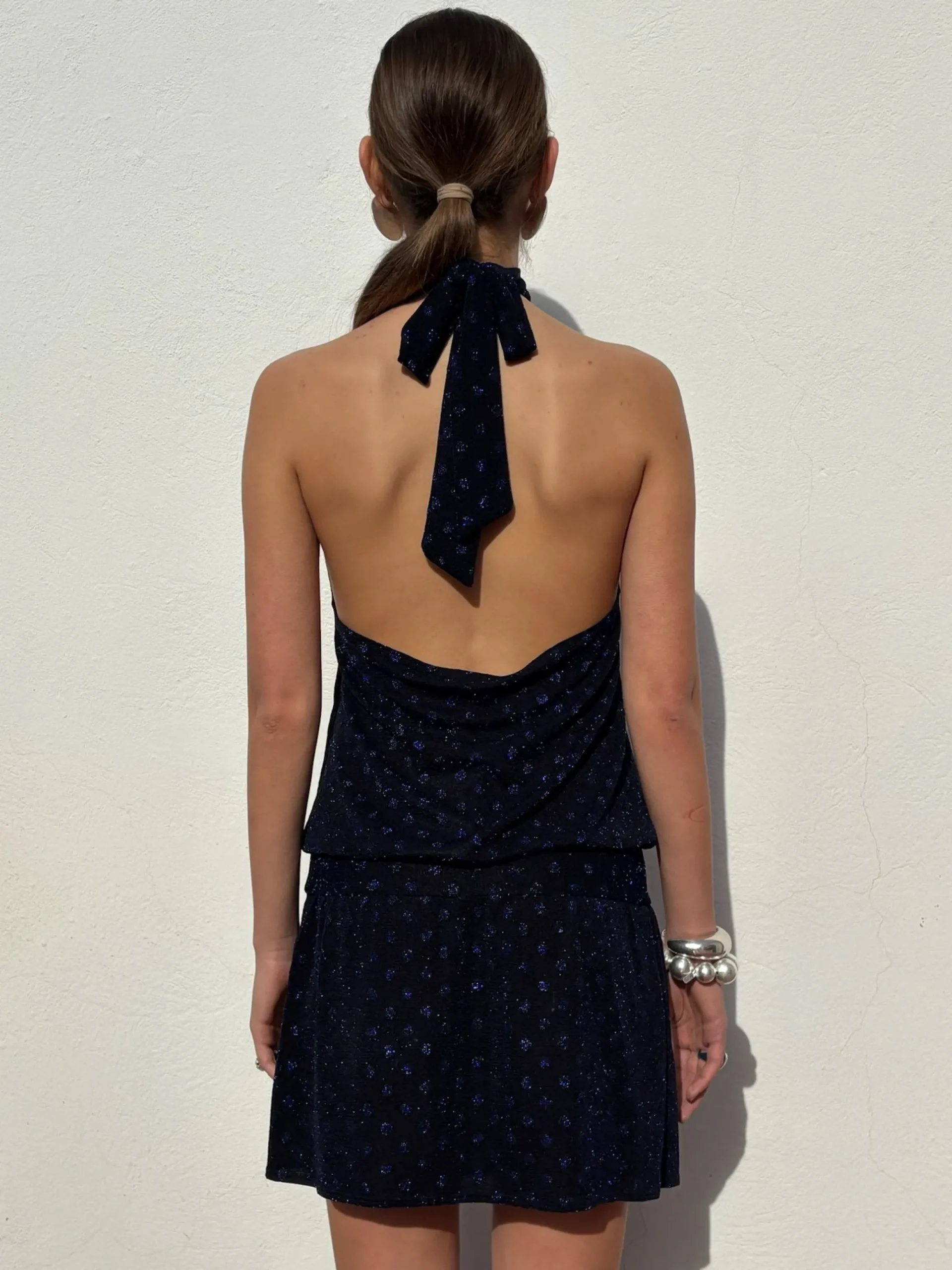 Susmie's Remansito Blue Polka Dot Dress< Dresses