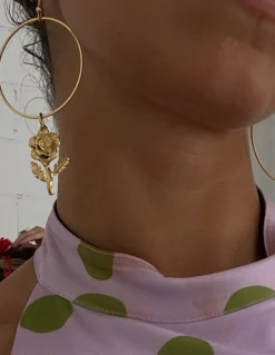 Susmie's Rosa Linda Earrings< Golden