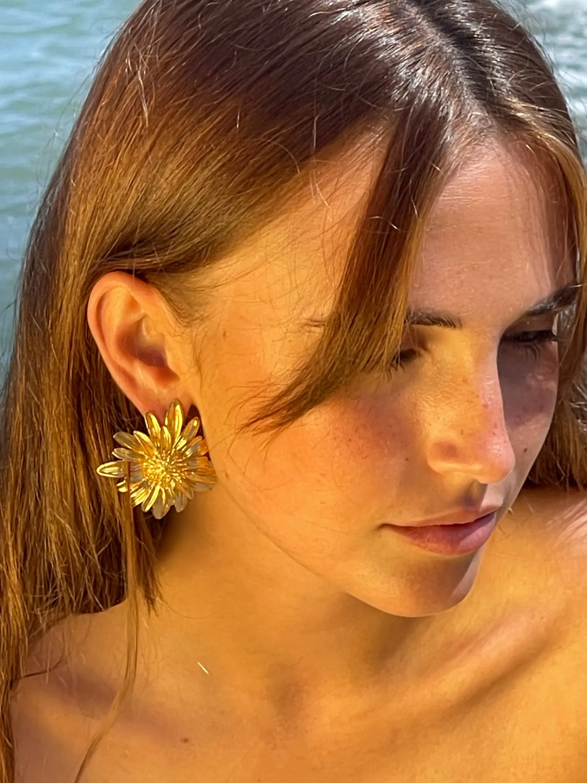 Susmie's Sunshine Earrings< Stone | Golden